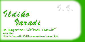 ildiko varadi business card